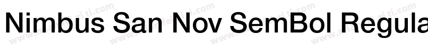 Nimbus San Nov SemBol Regular字体转换
